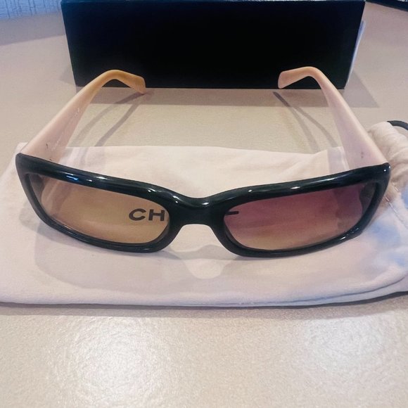 Old Classic Vintage Black and Tan Chanel Sunglasses CH5078  C817/13 - Picture 11 of 13